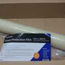 TapeManBlue Carpet Protection Film 24" x 200' roll, Self Adhesive Plastic Carpet Protector Film with Clean Removal & Easy Unwind, Durable Protection Tape to Shield Your Surface from Dirt and Spills