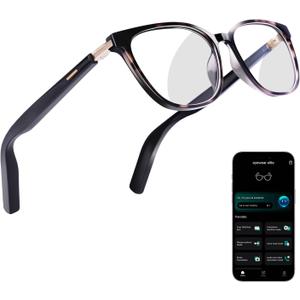 KWENRUN AI Smart Glasses for Men & Women  Powered by ChatGPT, Real-Time Translation, Bluetooth Glasses with Photochromic Lens, Music & Hands-Free Calling, UV & Blue Light Protection, Thin Temples (Tortoiseshell)