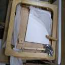 Custom C-shaped Sofa Side Table Wood Coffee Table Living Room Furniture Adjustable Bamboo Sofa Side Table With Rotating Wheel