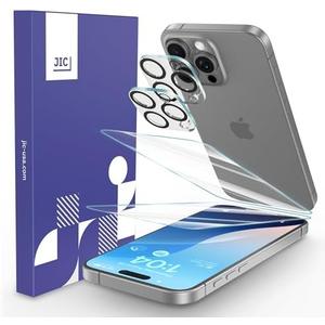 JIC Protector 2+2 Bundle - (for iPhone 16 Pro max) - 2 Pack of Screen Protector + 2 Pack of Camera Lens Protector - [with Installation Frame], Set of 2
