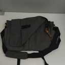 Messenger Bag for men Laptop Bag UnisexRetro Canvas Bag14-15.6 inches Casual single shoulder bag For Work College Travel (Black)