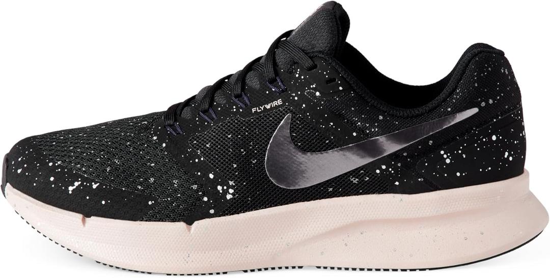 Nike Women's Run Swift 3 Road Running Shoes, Black/Metallic Dark Grey-Metallic Silver, 8