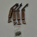Tulead Iron Lid Hinges - Spring Lid Support Cabinet Hinges Box Support Set of 2 (Left+Right) with Mounting Screws