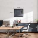 U Brands Magnetic Chalk Calendar Board, 16" x 20", Black Wood Style Frame, Premium Surface, Includes Chalk Pencils, Magnet