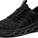 Walking Shoes for Men Lightweight Casual Running Shoes Comfortable Breathable Tennis Sneaker Cushioning Trainers (Size 11.5, Black)