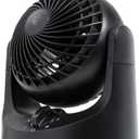 IRIS USA WOOZOO Desk Fan, Air Circulator, 3 Speeds, 32ft Max Air Distance, 112 Adjustable Tilt, 27.5db Quiet Motor, Small Fan for Bedroom, Office, Dorm, Black (MINI)