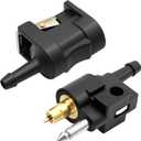 1/4 Inches 6mm Barb Female Fuel Line Quick Connector + 1/4 Inches 6mm Male Fuel Connector Replacement for Yamaha Outboard Motor