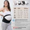 NeoTech Care Pregnancy Belly Band Maternity Belt, Back/Abdomen/Waist/Pelvis Support (Size XL, Black Color)
