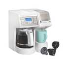 Hamilton Beach FlexBrew Trio 2-Way Coffee Maker, Compatible with K-Cup Pods or Grounds, Combo, Single Serve & Full 12 Cup Coffee Pot, White, Fast Brewing, Removeable Reservoir
