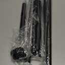 ALLZONE Heavy Duty Tension Shower Curtain Rod 42-83 Inches for Bathroom, Window, Non-Slip, Adjustable with Strong Spring Pole for Closet, Doorway, No Rust, No Drilling, Black