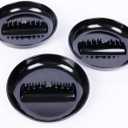 Premium Plastic Ashtray, Trash Can, Pack of 3, Round Black Large Size, for Indoor Outdoor Home Office Patio Restaurant Bar Hotel Use (3Pcs (7 inches))