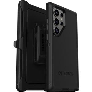 OtterBox Samsung Galaxy S24 Ultra Defender Series Case - Black, Rugged & Durable, with Port Protection, Includes Holster Clip Kickstand