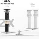 KES All Metal Bathroom Sink Drain with Strainer Basket Hair Catcher Anti Clog Pop Up Drain Stopper for Lavatory Vanity Vessel Sink with Overflow, Rustproof 18/8 Stainless Steel Matte Black S2013A-BK