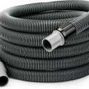 Sepetrel Manual Pool Vacuum Hose 1-1/2" x 40 ft, Kink-Free Swivel Cuff Heavy Duty Spiral Wound Pool Cleaner Hose for Inground & Above Ground Pools, Skimmer,Not for Automatic Cleaners