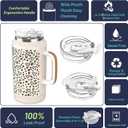 Hydraful 64 oz Tumbler with Handle and Straw - 100% Leak-Proof - Insulated Cup Reusable Stainless Steel Large Water Bottle Travel Mug for Gym, Hiking, and Camping - Gifts for Women Men Him Her