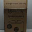 Keenray Upgraded Towel Warmer Bucket, Large Towel Warmer with 3 Heating Modes, Heat Time 30/45/60/90 Min Adjustable and Up to 24 Hour Delay Timer, Towel Heater for Oversize Bathrobes Blankets, CL1Plus (Clear White)