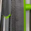 Rubber Broom with Squeegee for Carpet Pet Hair Remover,57 inch Long Handled Fur Remover Rake,Portable Detailing Lint Brush,Pet Removal Fluff Carpet, Hardwood Floor, Tile (Green)