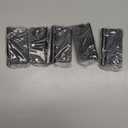 Door Hinges 3 1/2 Inch Matte Black 3.5 Inch Interior Hinges 1/4" Radius Iron Hinge 3 "x 3 " Door Hardware - 18 Pack