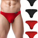 Avidlove Mens Bikini Underwear Low Rise Briefs Microfiber Underpants 4 Pack, Size L
