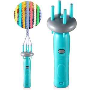 Enhon Cord Maker Portable Fringe Twister, Handheld Cord Maker for Craft Yarn Making Twister for Beginners(Green)