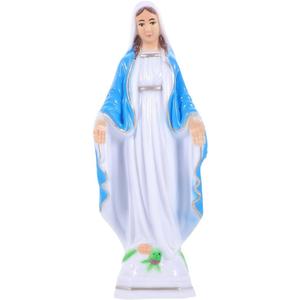 Small Mary Statue Virgin Mary Religious Figurine Virgin Mary Sculpture for Home Catholic Altar Decor