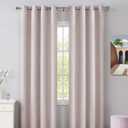 Brushed Nickel Curtain Rods for Window 36 to 72 Inch, Adjustable 1-Inch Thicken Single Drapery Rods, Telescoping, Decorative Round Finial