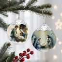 Nativity Scene Christmas Ornament - Religious Christmas Ornament - Christian Xmas Decor - Holy Family Ornaments - Christian Gifts - Religious Gifts - Gift Exchange - Gift Idea