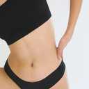 Bonks One Size Fits All Thong for Women, Pre-washed Emergency Panties  Stretchable and Seamless Underwear (Black)