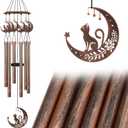 Wind Chimes with Sympathy Wind Spinner,Outside Garden Decor Gifts for Women Mom and Grandma,Memorial Wind Chimes for Loss of Loved One Prime,Bereavement/Sympathy/Memorial Gift (Cats)