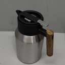 Thermal Coffee Carafe 51 Oz Insulated Stainless Steel Carafes for Keeping Hot and Cold Coffee, Tea, Water, Double Walled Vacuum Beverage Drink Dispenser for Parties Home (Silver)