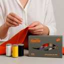 Colorful Serger Sewing Thread - 12 Cones Threads of 500 Yards Each Spool | Sewing Clips Quilting Materials Sewing Machines for Beginners and Heavy-Duty Sewing Machine Threads (12 Color)