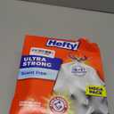 Hefty Ultra Strong Tall Kitchen Trash Bags, Unscented, 13 Gallon, 80 Count