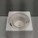 EFISPSS Plant Pots, 4+5+6 Inch Pots for Indoor Plants, Ceramic Planter Pot with Drainage Hole, Flower Pots for Succulent Cactus, Set of 3 - White