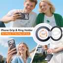 for iPhone 17 Pro Case with Stand Black, Fits MagSafe Ring, Military-Grade Drop Protection, Build in Kickstand,Slim Matte Finish Shockproof Phone Cover 6.3"