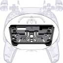eXtremeRate Replacement Full Set Shell with Buttons Touchpad Cover, Custom Clear Decorative Trim Shell Front Back Plates Compatible with p 5 Controller BDM-030 BDM-040 BDM-050 Models