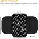 Center Console Cover Fit for Accord: Upgraded Bling Diamond Car Armrest Cover - Crystal Rhinestone Car Center Console Cover with 2 Storage Bags,Anti-Scratch Auto Armrest Pad Accessory Black