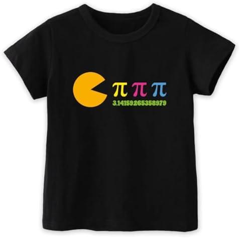 Happy Pi Day Shirts for Kids Boys Girls Toddler, Funny Pie Symbol Number Tee, Soft Cotton Short Sleeve, Size 120/60