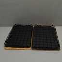 2 Set XL Stackable Wire Basket with Bamboo Tops & Tags- Pantry Organizer and Storage Bins, Kitchen Counter Cabinet Shelf Countertop Under Sink Organizing, Food Snack Produce Onion Potato Bread Storage