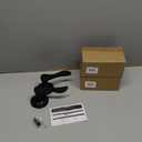 Gobrico Left Handed One-Sided 6 Pack Dummy Levers, No-Turning Door Handles in Matte Black, Wave Style Door Knob