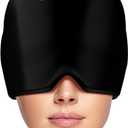 Headache Relief Cap, Effective Migraine, Headache, Hangover Relief, Migraine Cap for Self Care, Great Stress Relief Gift, Ice Cap for Headaches (Black)