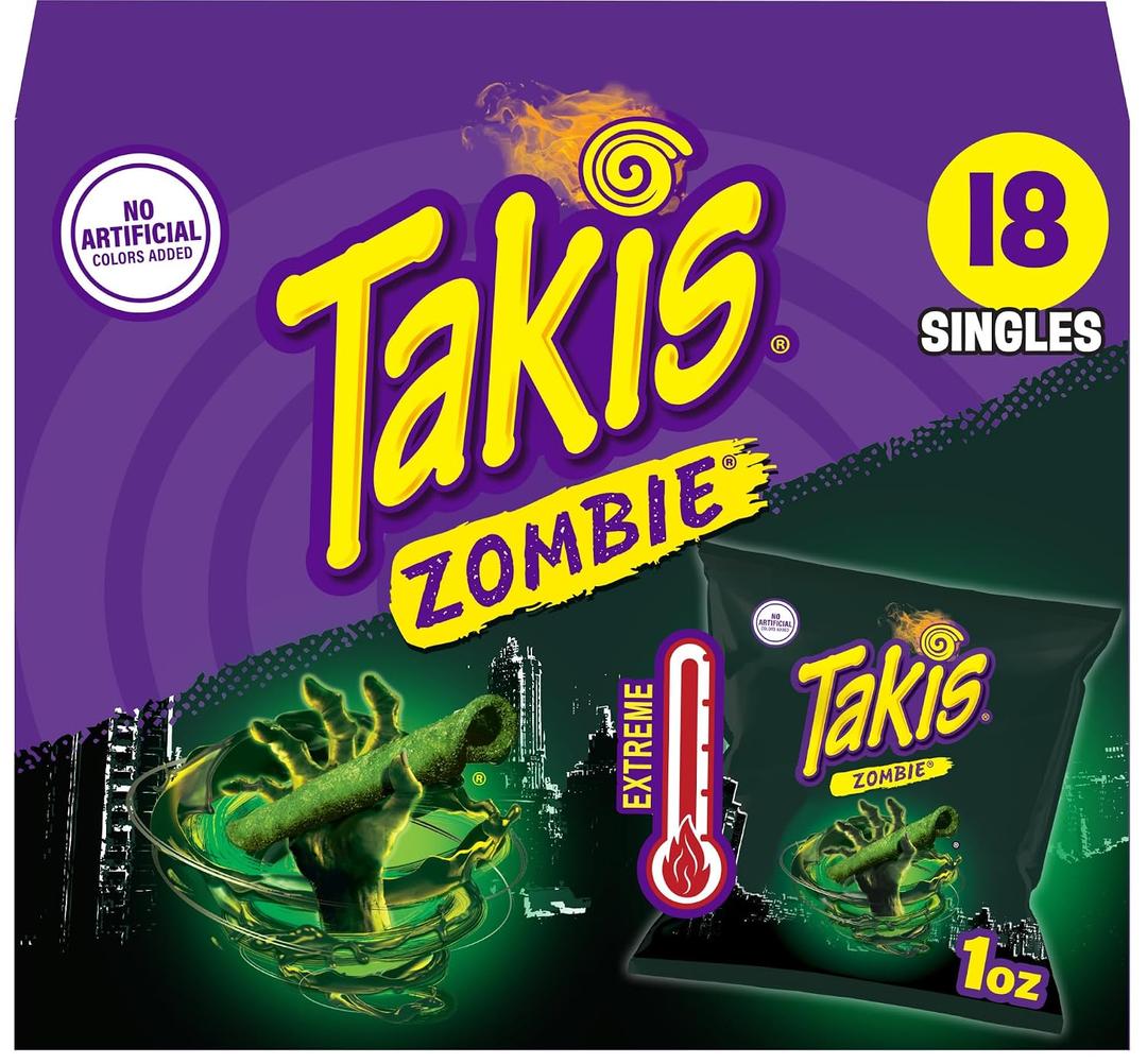 Takis Zombie Rolled Tortilla Chips Multipack, 18 Count (EXP 01/20/27)