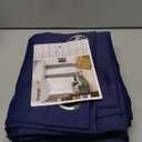 YoungsTex 100% Blackout Curtains 48 Inches Long for Bedroom, Thermal Insulated Drapes with Grommet Full Room Darkeningg with Black Liner for Bedroom, Navy Blue, 2 Panels, 42 X 48 Inch