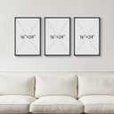 3D Textured Framed Neutral Abstract Wall Art for Bedroom, 3 Piece Modern Artwork for Walls, Minimalist White and Brown Geometric Wall Paintings for Living Room, Dining Room, Lounge Wall Decor 16x24 In, 16"W x 24"H x 3Pcs