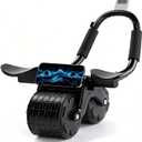 2026 Upgraded Automatic Rebound Ab Roller with Elbow Support, Dual Wide Wheel Ab Workout Equipment for Core Strength Training, Silent Ab Wheel for Beginners Men Women Home Gym Fitness