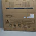 Cumbor 29.243" Baby Gate for Stairs, Wall-Mounted (Drill Required), Expandable No Bottom Bar Dog Gate, Auto Close Extra Wide Walk Thru, Pet & Toddler Proof Gate, Top & Bottom of Stairways(Black)