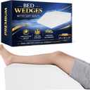 Greaton, Leg Wedge Elevation Pillow for Blood Circulation | Relieved & Recovers Foot and Ankle Injuries | Pillows for Swelling | Multi-Purpose | 8x16x23, White