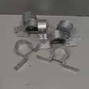 9PCS Fence Post Brackets, 1 7/8 Steel to Wood Fence Bracket, Fence Brackets for Metal Posts, Galvanized Pipe Grip Tie - Fence Post Repair with Bolts