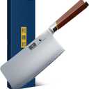 HOSHANHO Cleaver Knife 7 Inch, Razor Sharp Japanese High Carbon Steel Meat Cleaver, Professional Kitchen Chopping Butcher Knife for Meat Vegetable Cutting