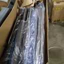 10 FT Patio Offset Umbrella Outdoor Cantilever Umbrella Hanging Umbrellas, Fade Resistant Crank & Cross Base (Navy Blue)