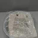 Lampshades Set of 2, Drum Lampshades 11.6" Top x 12.6" Bottom x 9.8" High, Seaside village Medium Lampshades (Spider Fitter), Beige Lampshades Natural Linen Hand Crafted, Easy Assembly Required